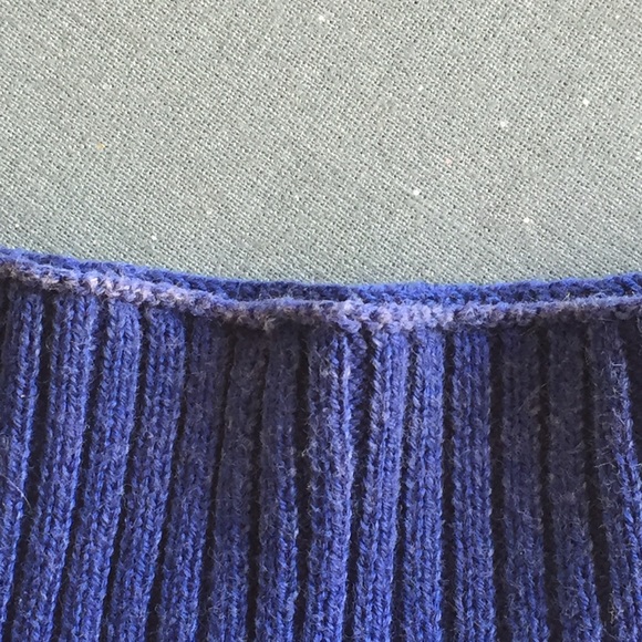 Guess Modern Solid Blue/White Striped Sweater S - Picture 5 of 6